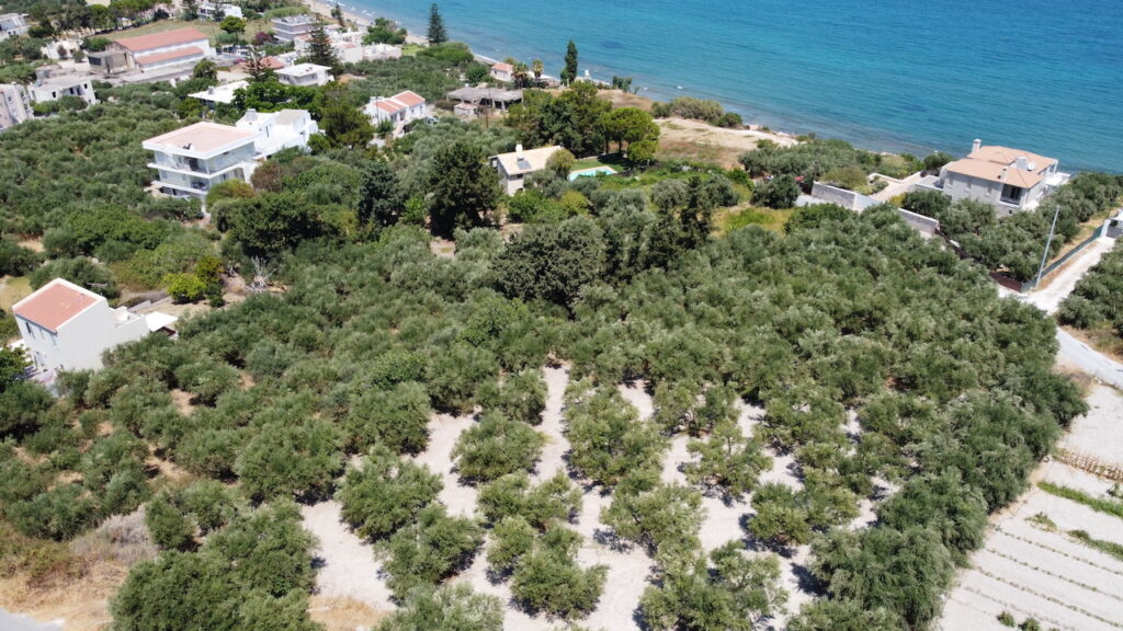 COMMERCIAL PLOT WITH SEA VIEW FOR SALE IN KALYVES