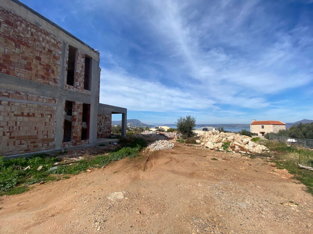 UNFINISHED VILLA IN KOKKINO CHORIO WITH SEA VIEW
