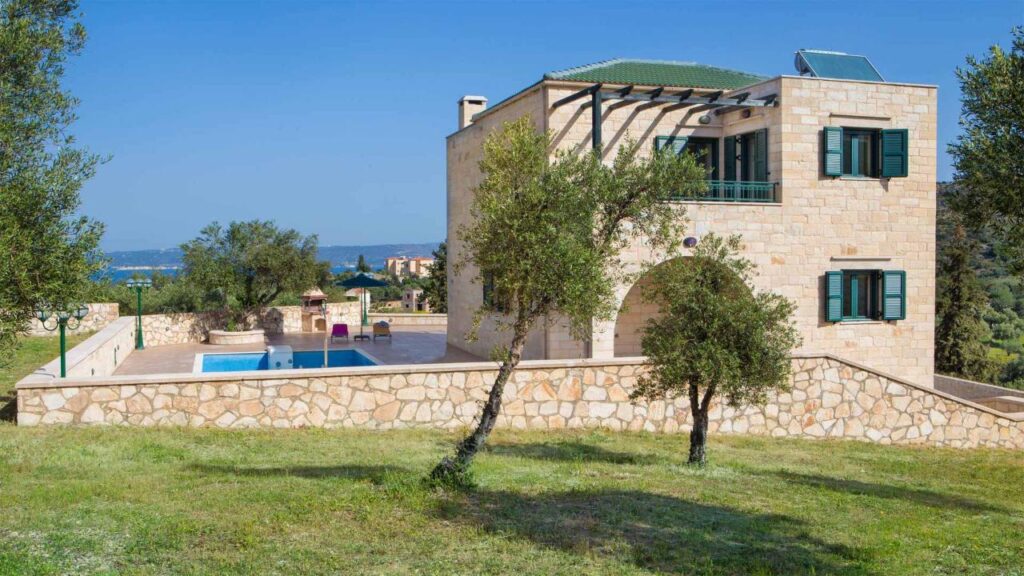 CRONOS LUXURY STONE VILLA WITH SEA VIEW