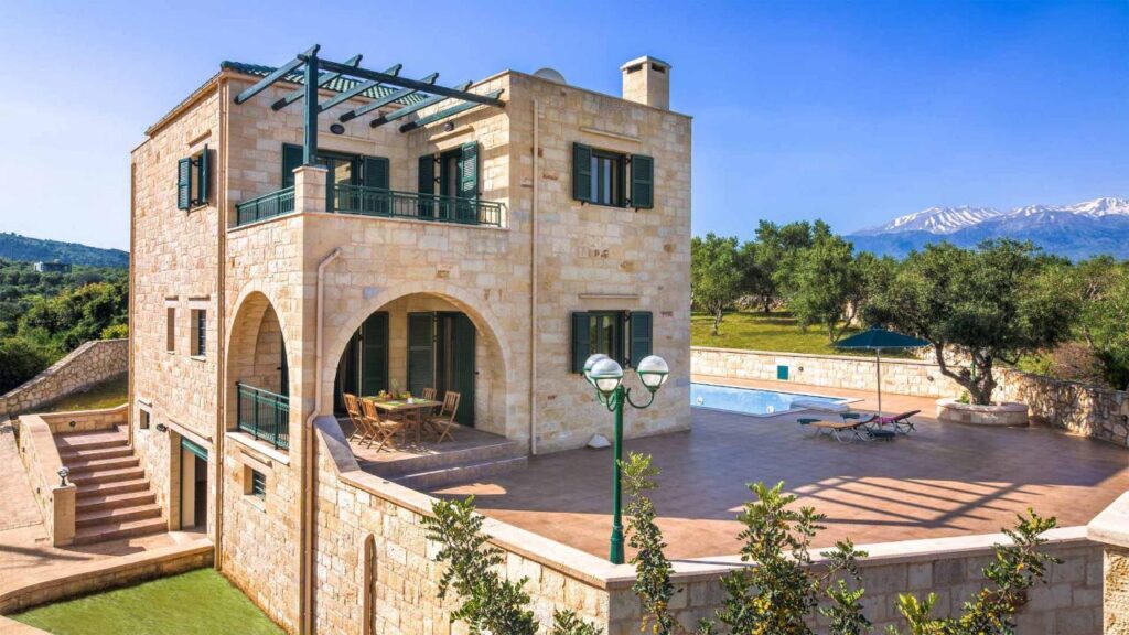 CRONOS LUXURY STONE VILLA WITH SEA VIEW